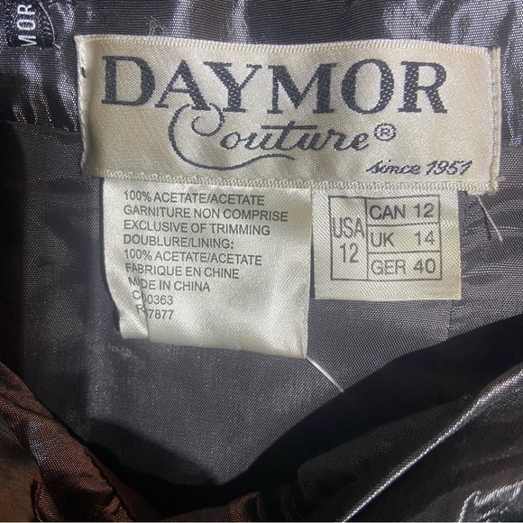 Alexander by Daymor Couture Mother of the Bride 2 Piece Mermaid Dress Sz 12 Gray - Picture 12 of 13